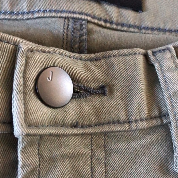 J Brand NWT Cropped Stretch Cotton-blend Twill Skinny Pants in caster green - Picture 4 of 9